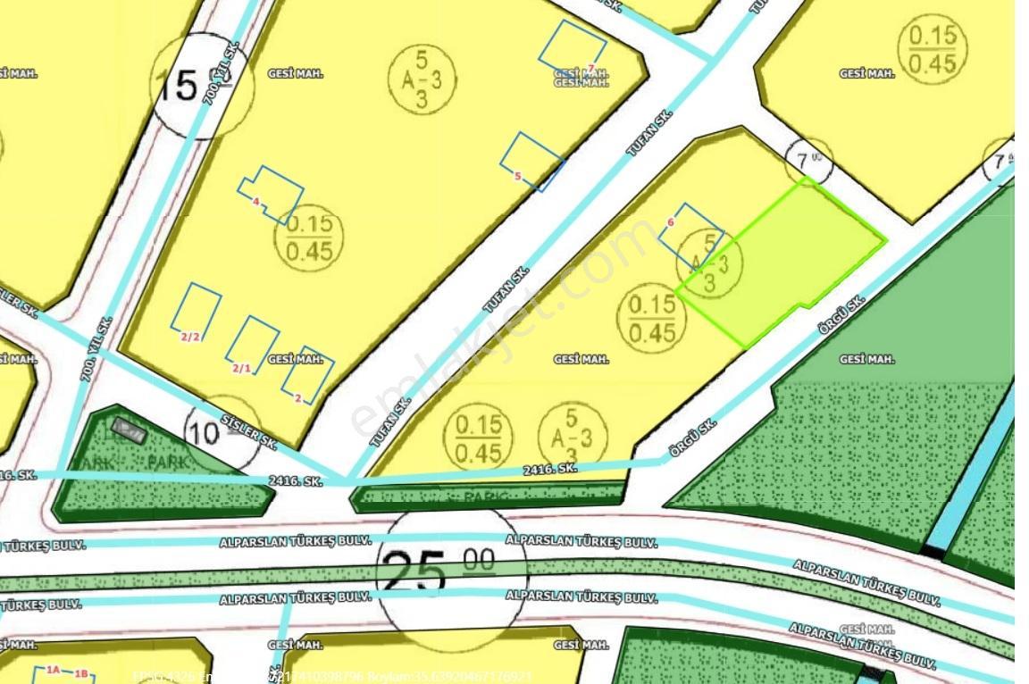 Gesi Mahallesinde Satılık 735 M² Villa Parseli Ana Yola Sıfır - Görsel 3
