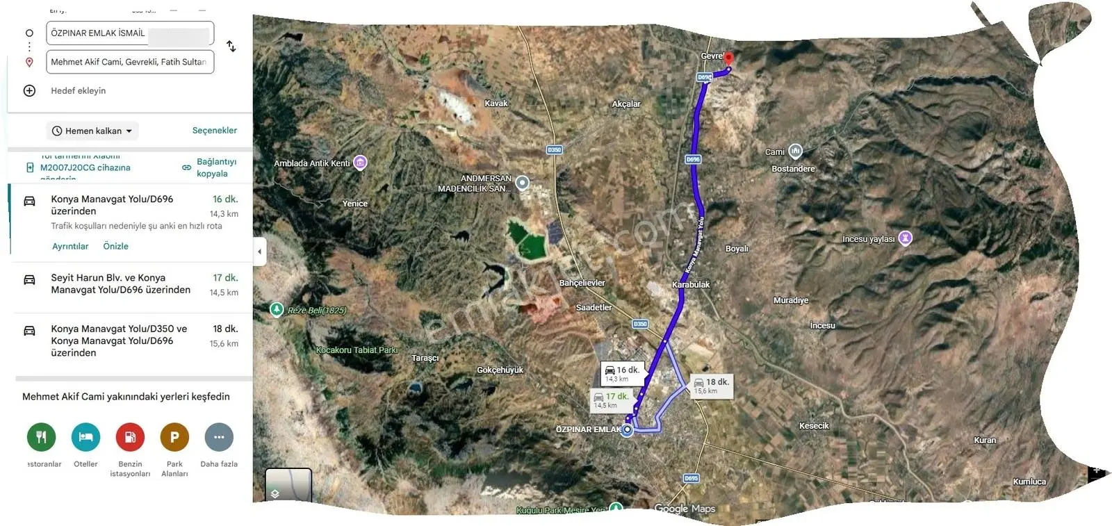 Özpınar,dan Gevrekli İki Kenarı Yol 1036 M2 Arsa 2.kat İmarlı - Görsel 4