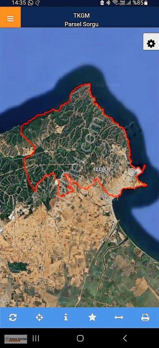 Çanakkale Karabiga Zeytinlikte Deniz Manzaralı Anayola 50m Arazi - Görsel 3