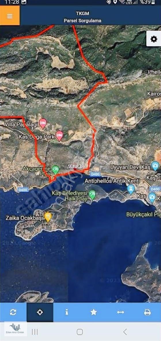 Kaş Gökçeören De Full Kapanmaz Deniz Adalar Meis Manzaralı Arsa. - Görsel 2