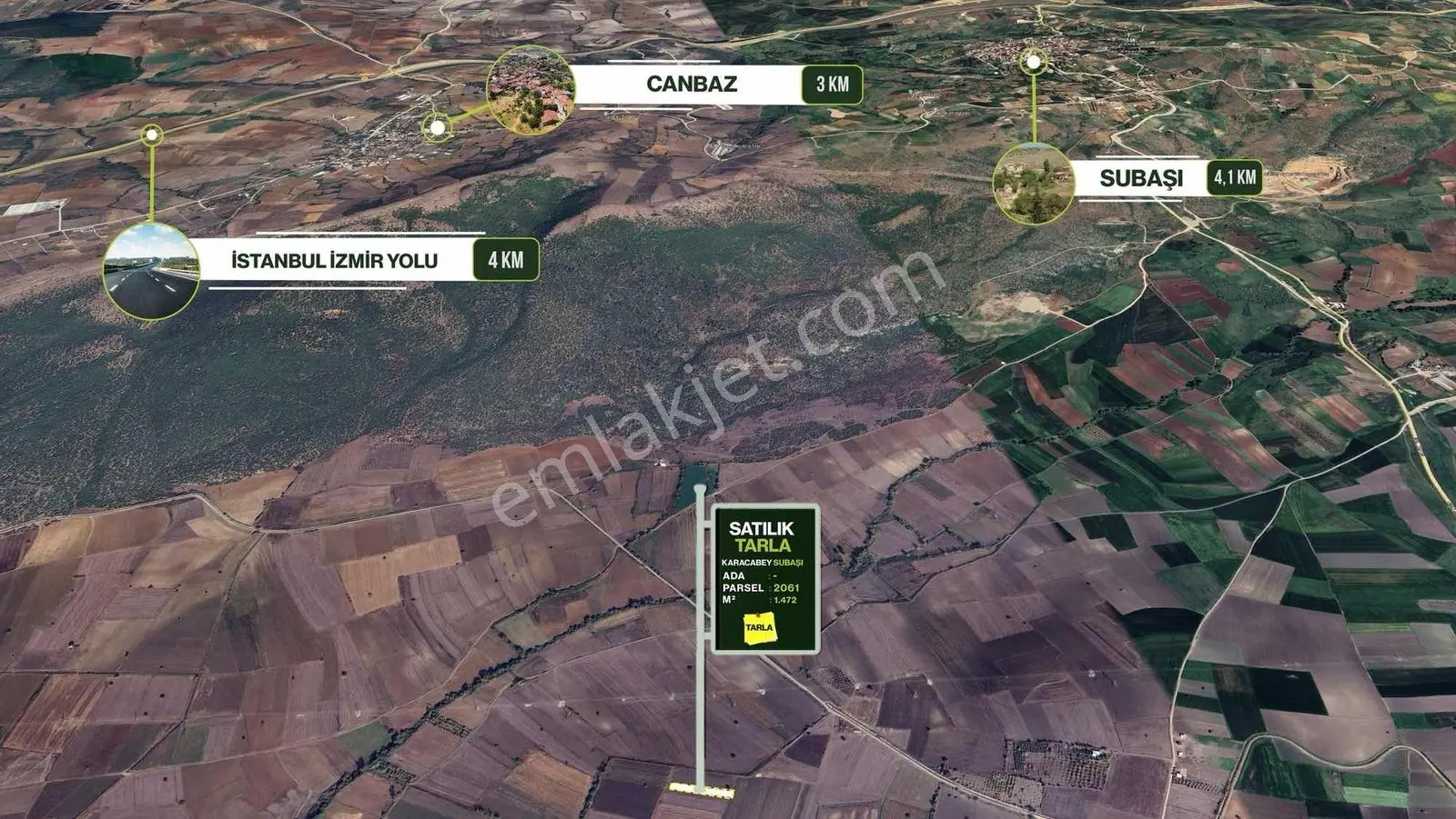 Bursa Karacabey Subaşında Yatırımlık Satılık Tarla - Görsel 3