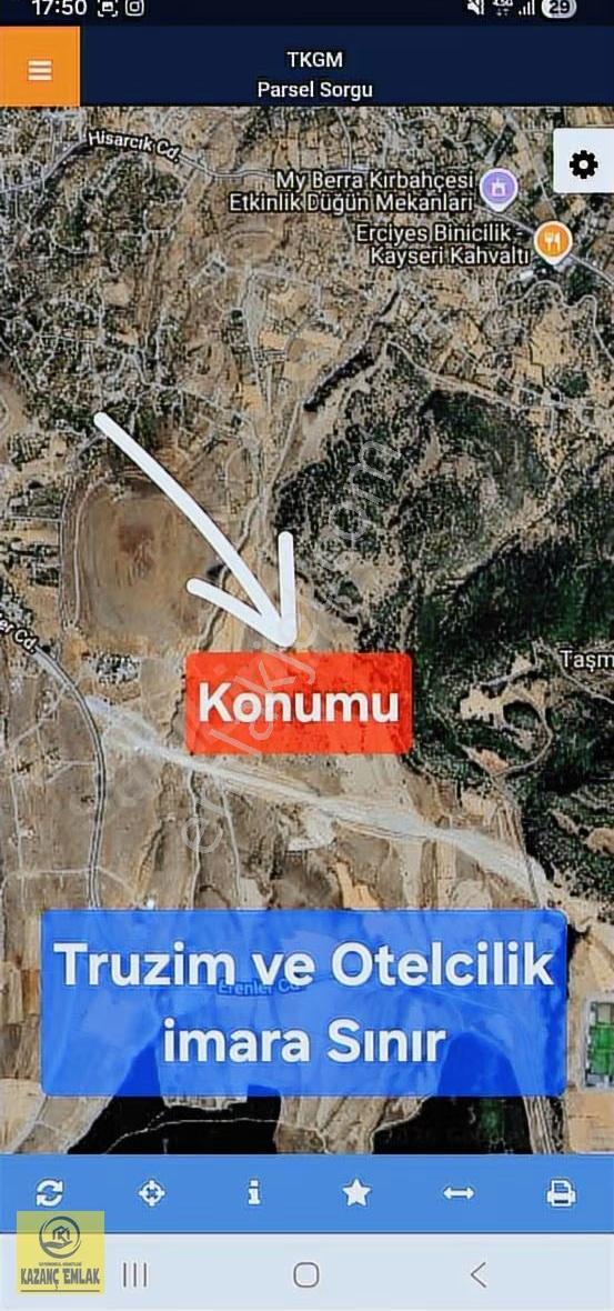 Hacılar'da Ticari İmara Sınır 15.000 M2 Tarla