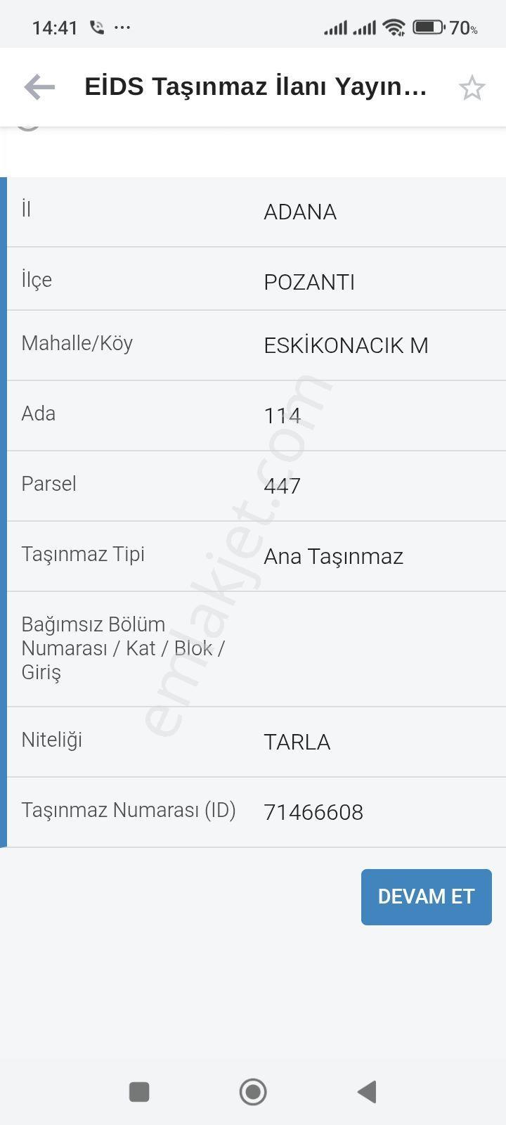 Pozantı Eskikonacık'ta 1775 M2 Yeri Düz Kelepir Satılık Hisse - Görsel 5