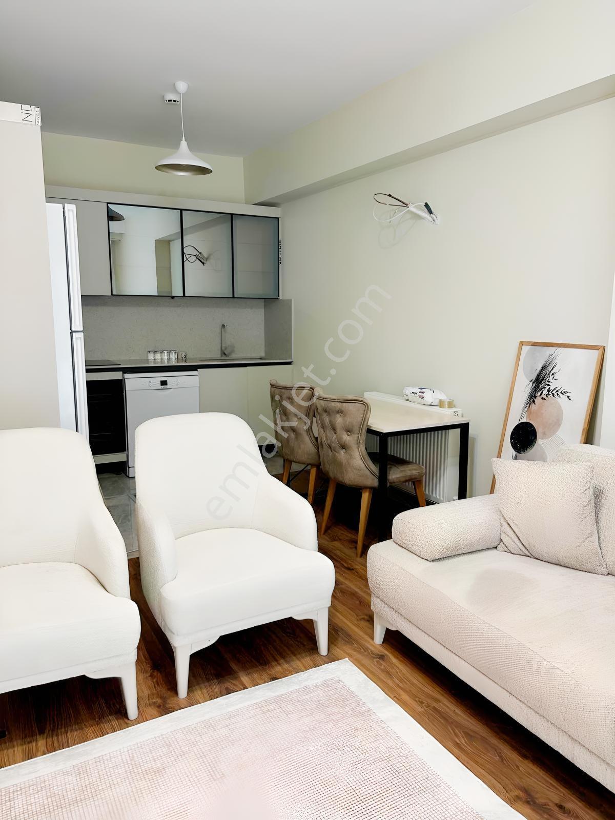 Nova'dan Mirnas Bahçeşehir'de Eşyalı Havuz Cephe 1+1 Satılk - Görsel 18