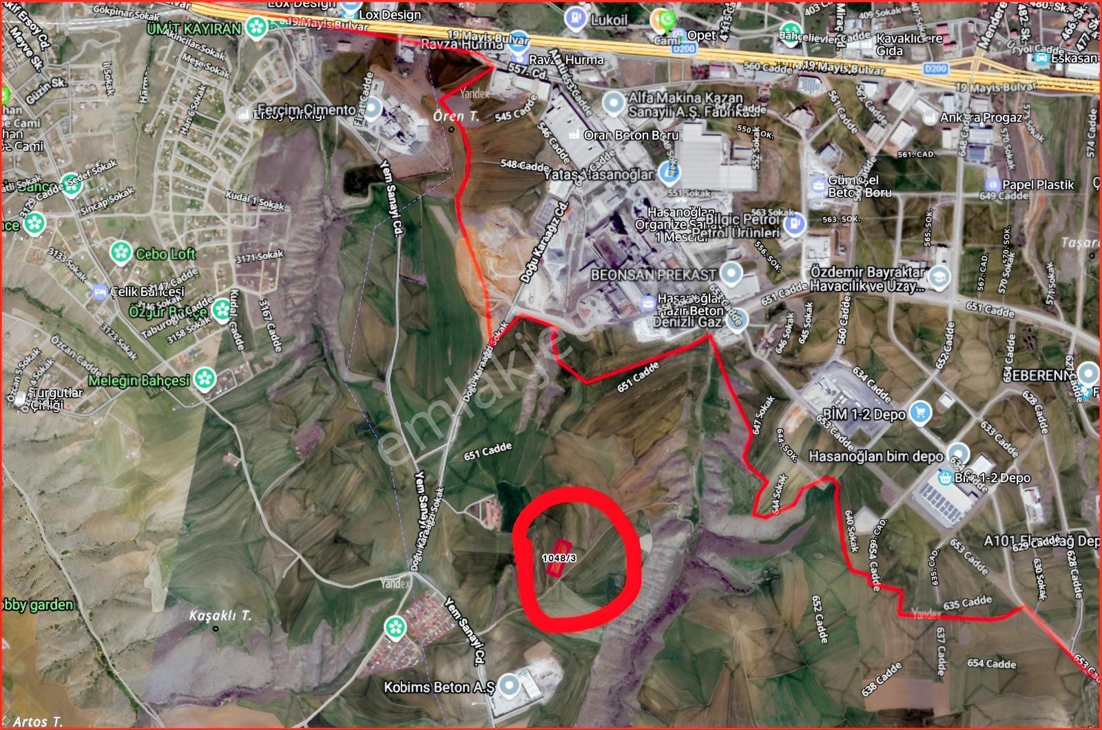 Ankara Mamak Lalahanda Sanayi İmarlı Satılık 5269m² Arsa - Görsel 2