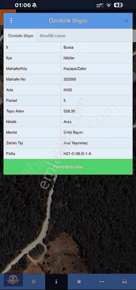 Bursa Nilüfer Kayapa/zafer Satılık Villa İmarlı Arsa - Görsel 20