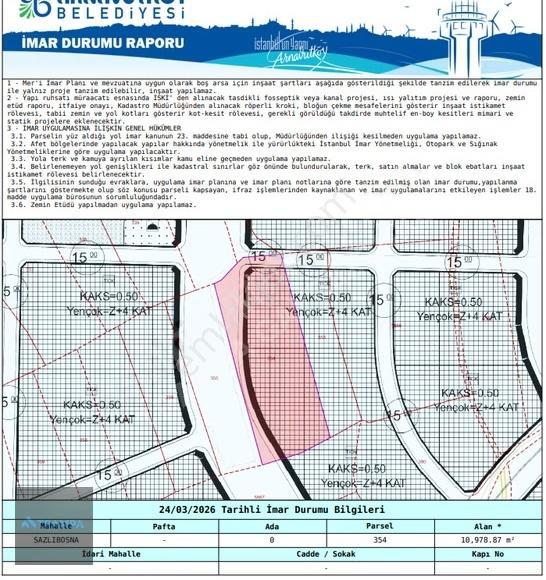 Sazlıbosna'da Ticari+konut İmarlı Tokiye Yakın 233 M² - Görsel 5