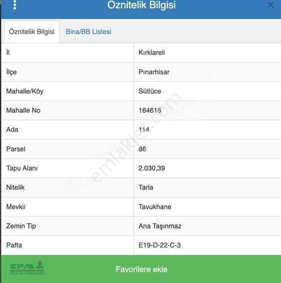 Kırklareli Pınarhisar Sütlüce 2.030 M2 Satılık Müstakil Tarla - Görsel 4
