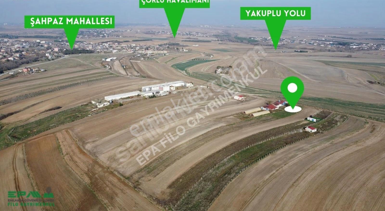 Tekirdağ Çorlu Şahpaz Mahallesi 4.500 M² Yola Cephe Tarla ! - Görsel 18