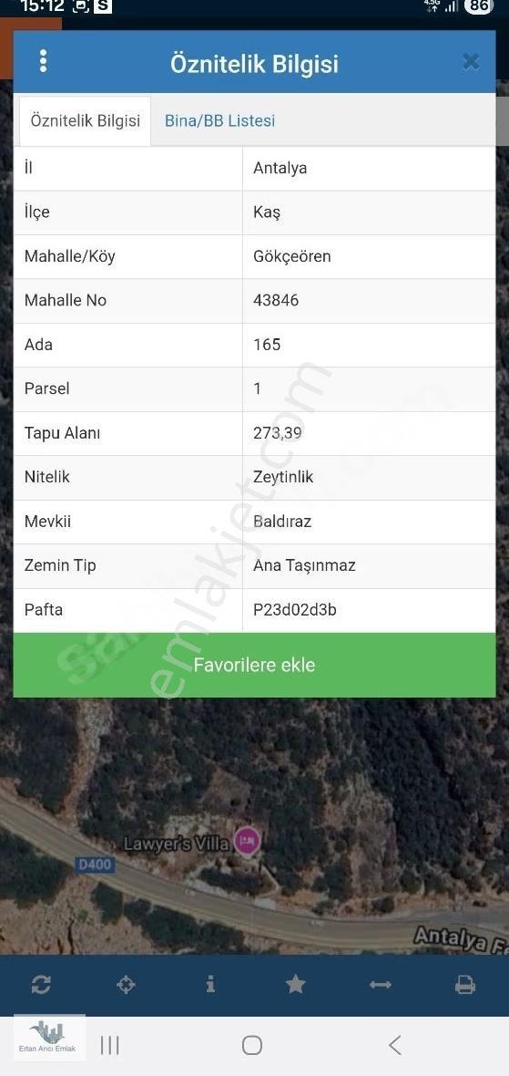 Kaş Gökeseki De Deniz Manzaralı Arsa... - Görsel 6