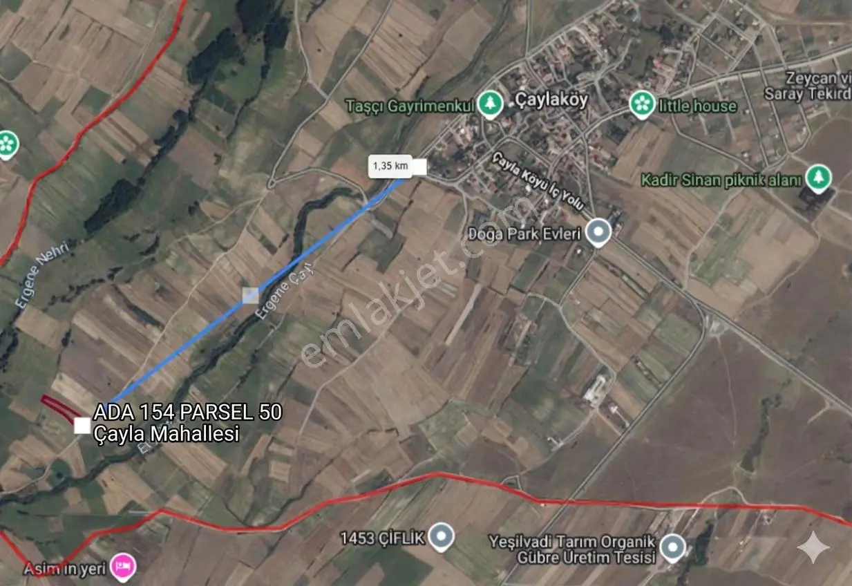 Remax Land'den Tekirdağ Saray Çayla'da Yatırımlk 3.205 M² Tarla - Görsel 2