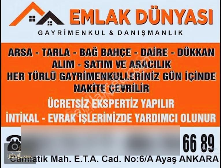 Ayaşta Tek Tapu 3.325 M2 Çok Uygun Fiyata Tarla