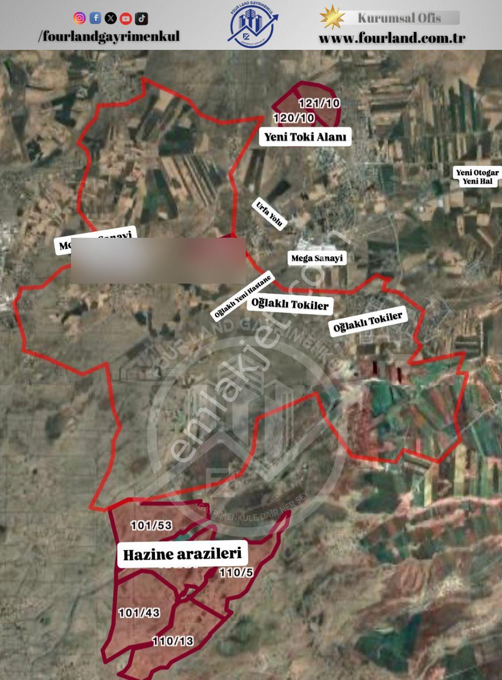 Four Land'den Oğlaklı 104/ Parselde Satılık Yatırımlık Arazi - Görsel 3