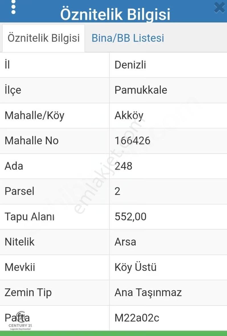 Denizli Pamukkale Akköy'de İmarlı 552m² Arsa - Yatırım Fırsatı - Görsel 2
