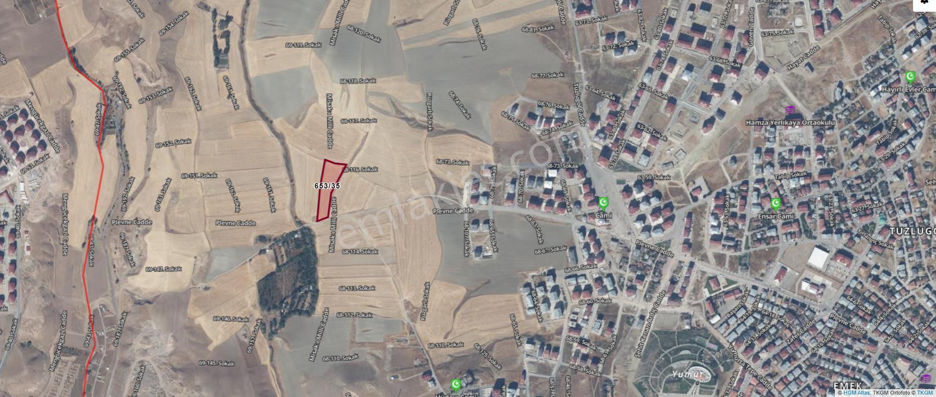 Kd Yapı Gayrımenkul'den Tuzlugöl Mahallesin’de Satılık 1000 M2 Tarla - Görsel 2