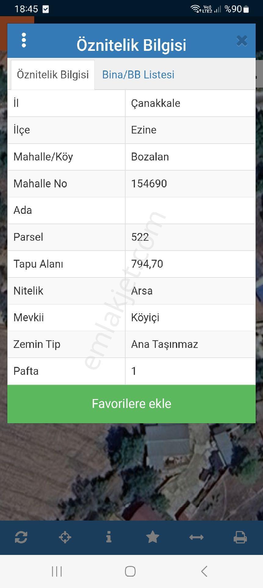 Ezine Bozalan Köyü Satılık Arsa - Görsel 2