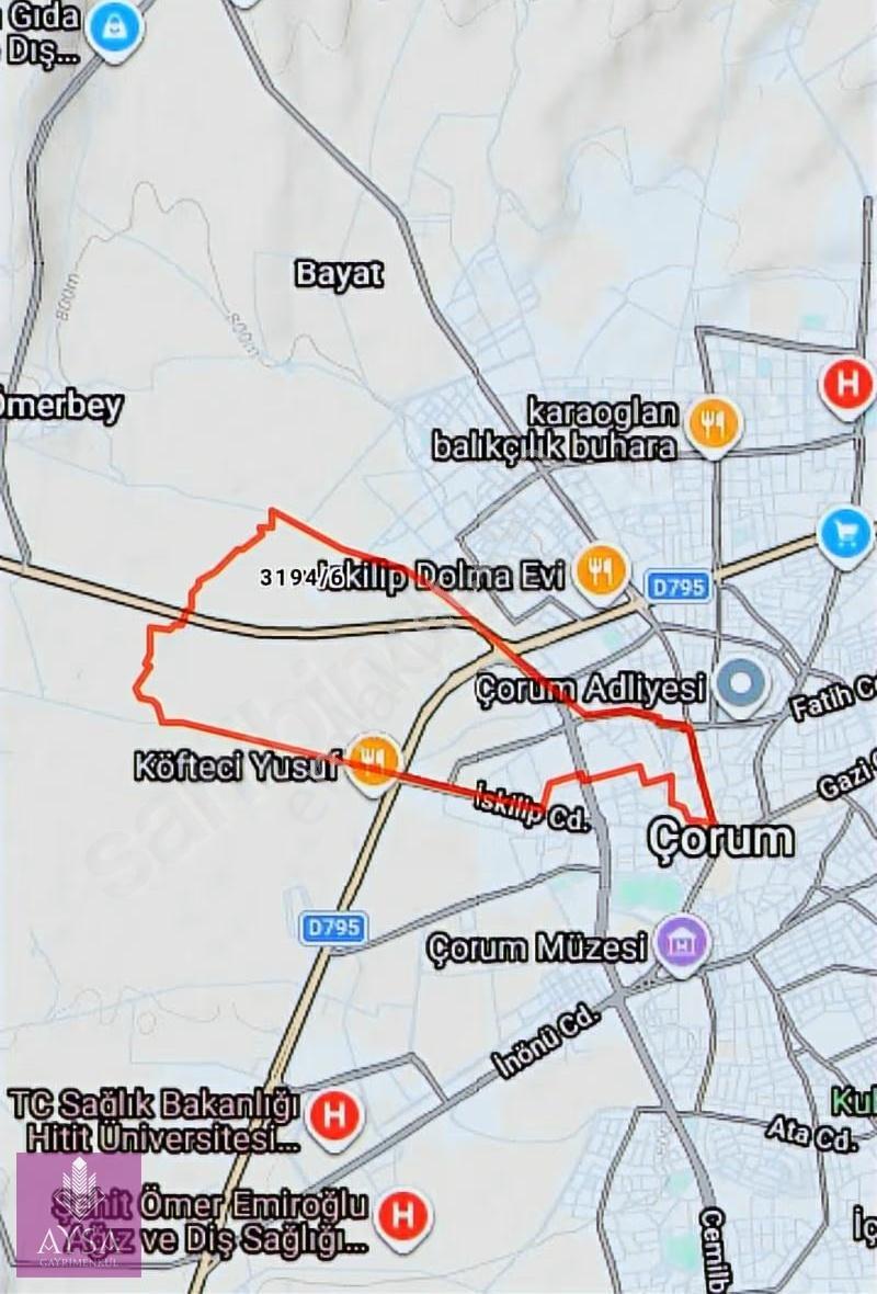 Çorum Merkez Ullukavak Mah. Çöplü Mevkiinde Satılık 532 M² Arsa - Görsel 3