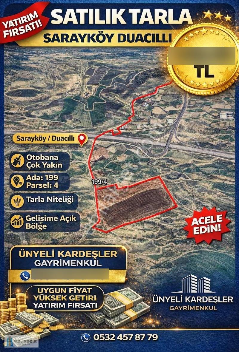 Sarayköy Duacıllıda Satılık Tarla