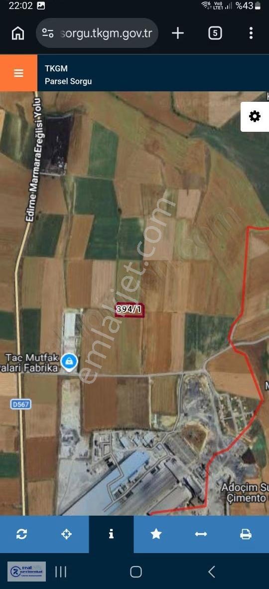Marmaraereğlisi Osb Bölgesinde Satilik Sanayi Arsası - Görsel 3