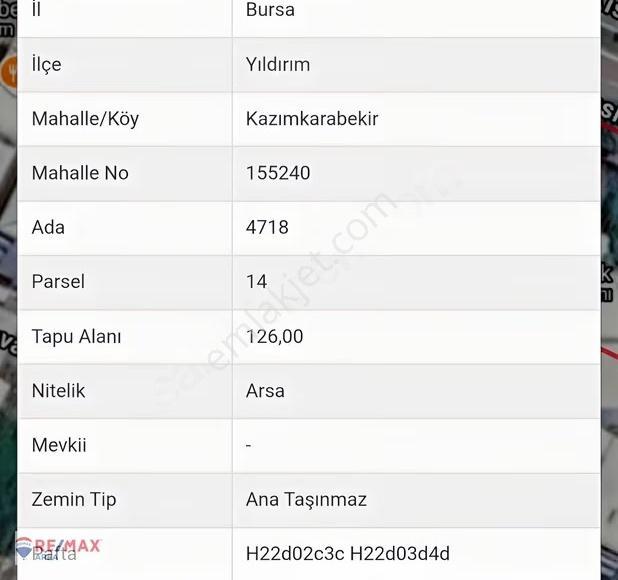 Remax Area Yıldırım Kazımkarabekir Mh Müstakil Tapulu Arsa 126m² - Görsel 14