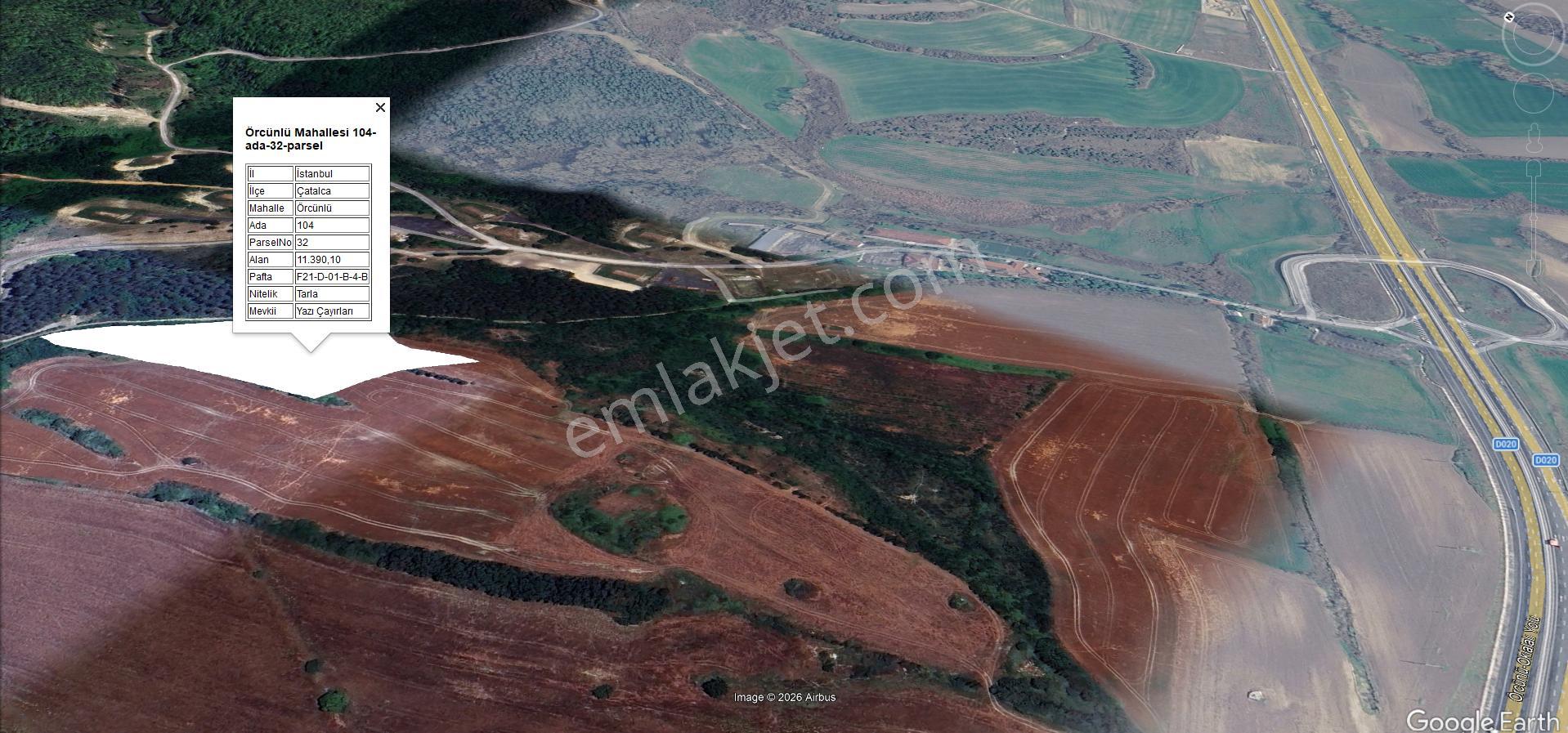 Çatalca Örcünlüde 11.390 M² Yatırımlık Tarla - Görsel 16