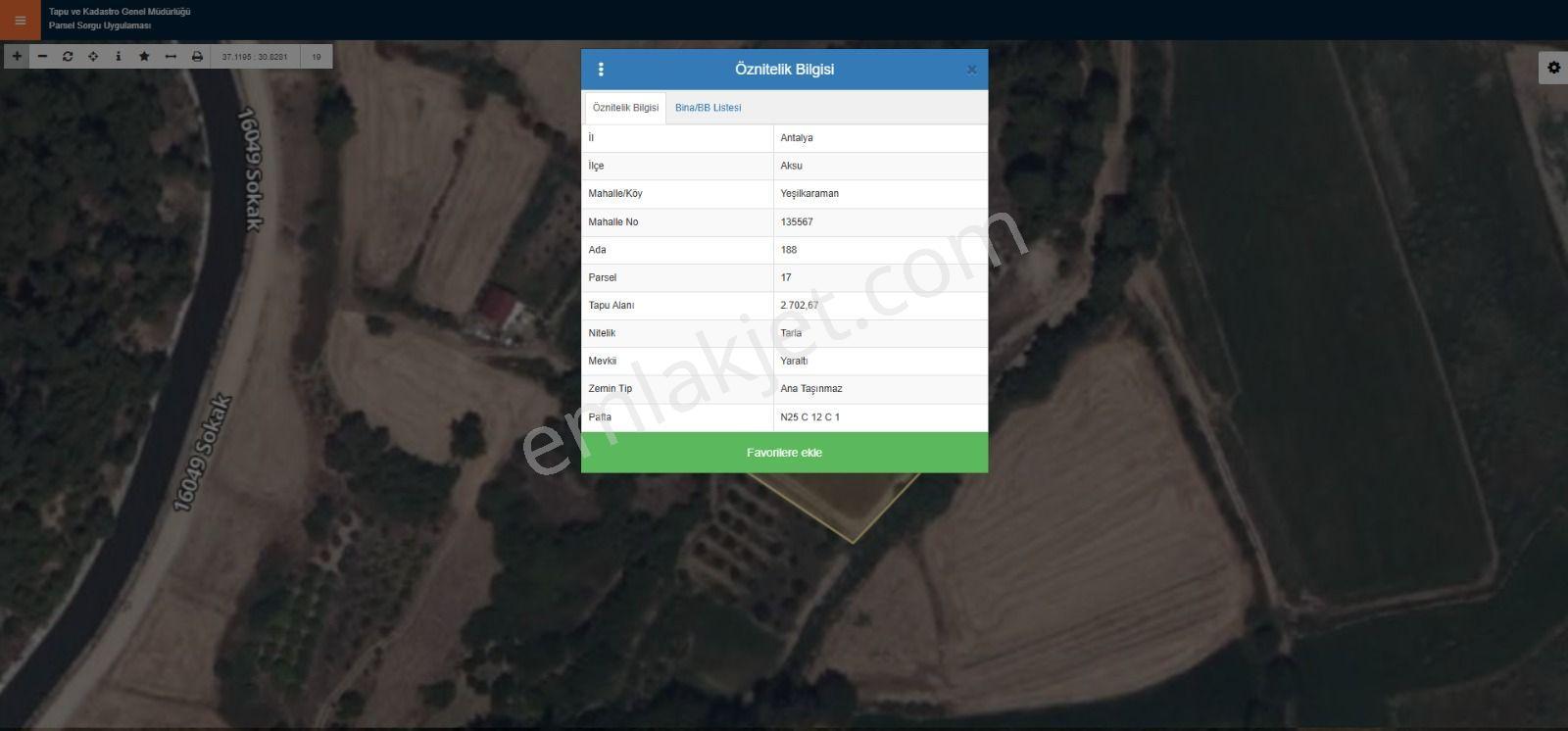 Yeşilkaramanda 2700m2 Müstakil Tapulu ^^ Resmi Yolu Var ^^ - Görsel 7