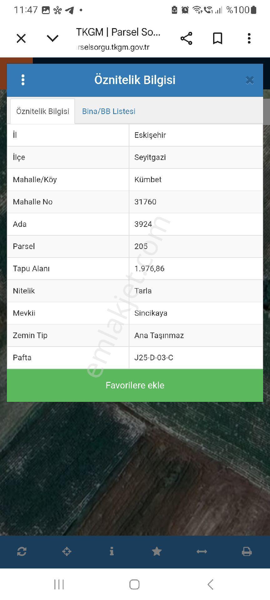 Eskişehir/seyitgazi Kümbette Verimli Tarım Arazisi