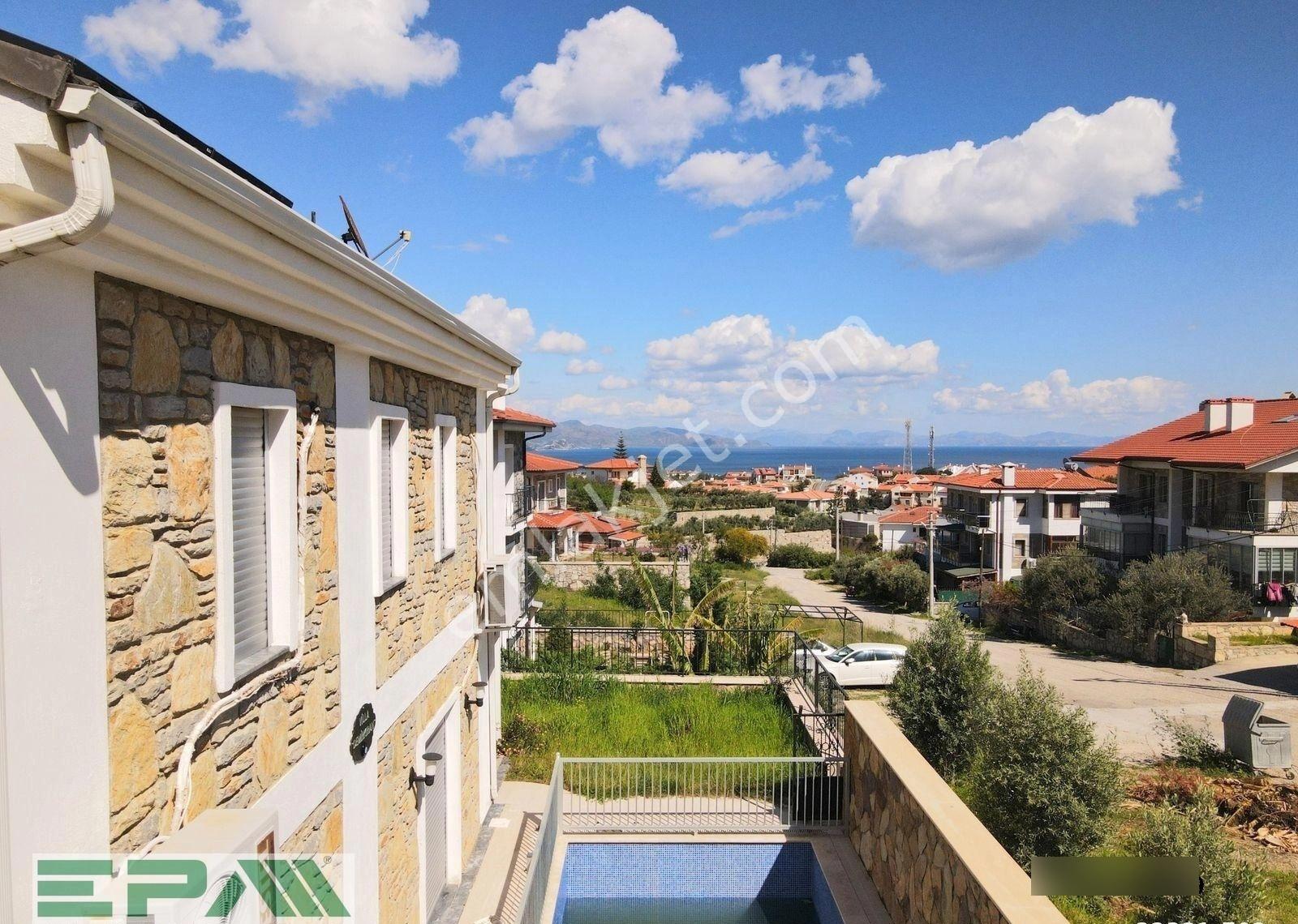 Epa Datça'dan Merkezde Deniz Manzaralı Müstakil Havuzlu Villa - Görsel 16