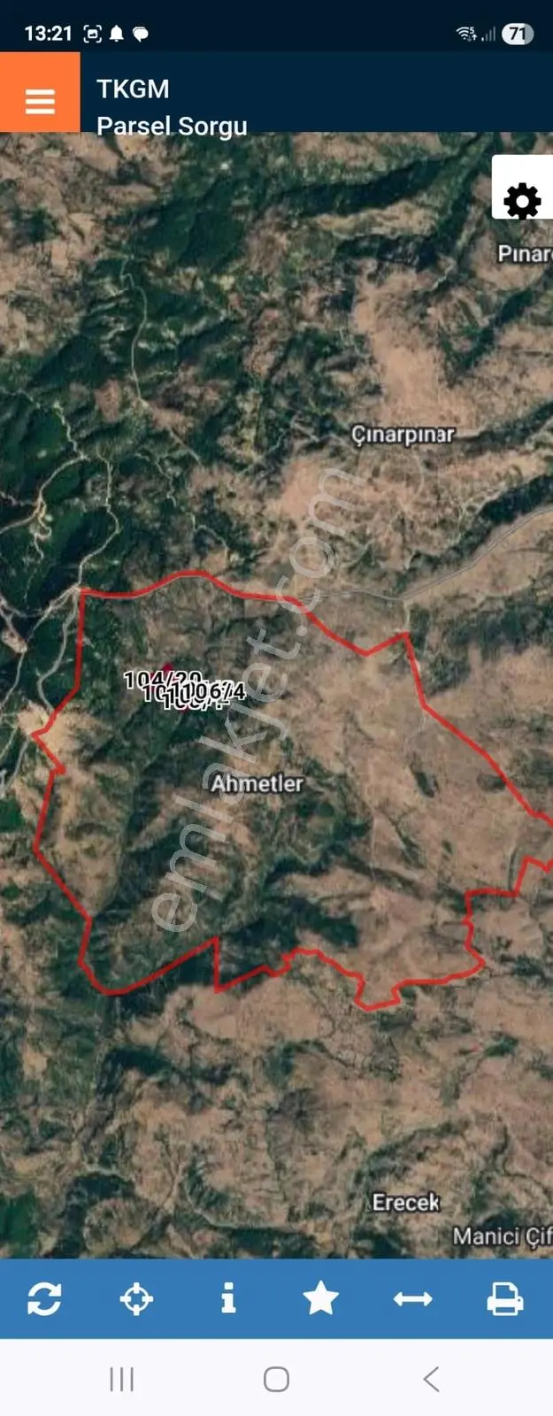 Ayvacık Ahmetler 99300 M2 Satılık Arazi