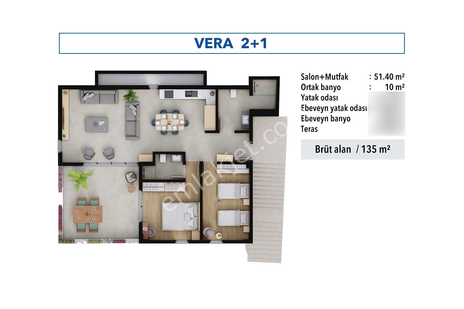 Goldhouse Dan Satılık Site İçerisinde 2+1 Teraslı Daire - Görsel 35