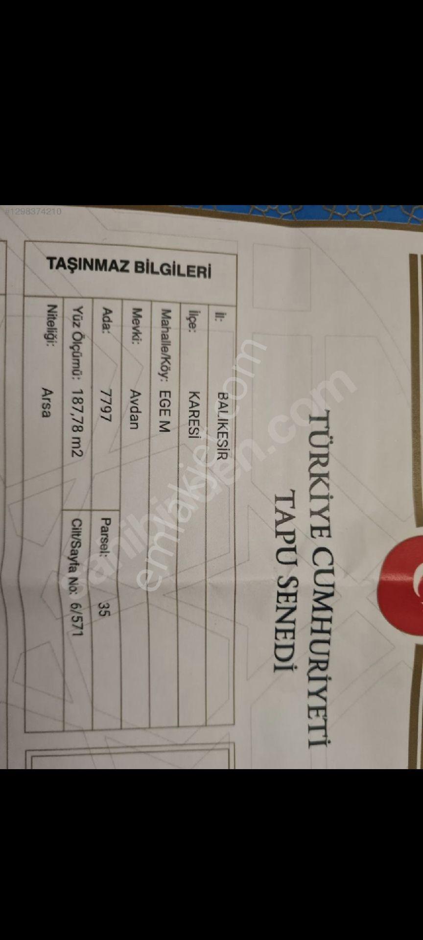 Satılık Arsa Hissesi