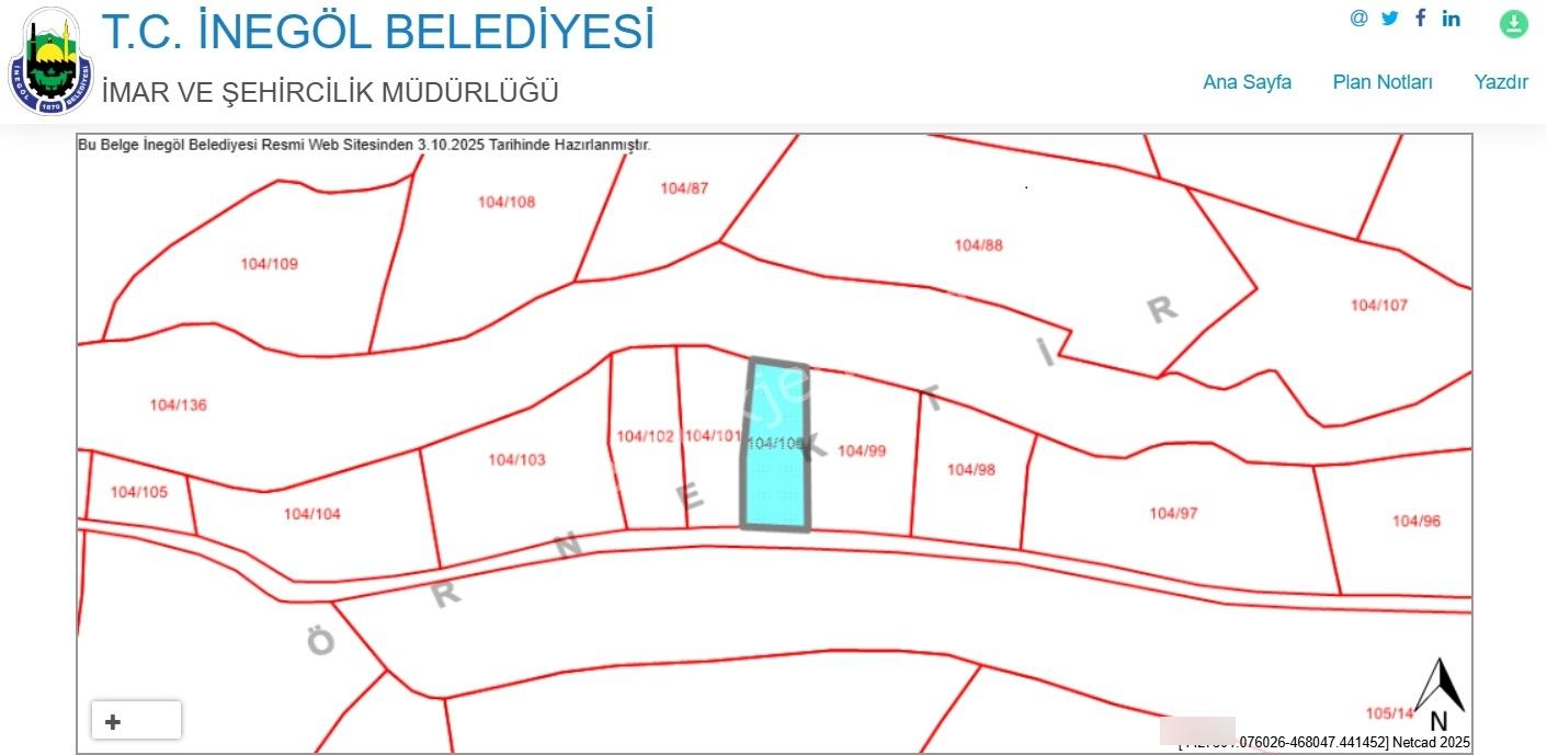Ulucan'dan İnegöl Gündüzlü'de Satılık Fırsat Tarla - Görsel 5