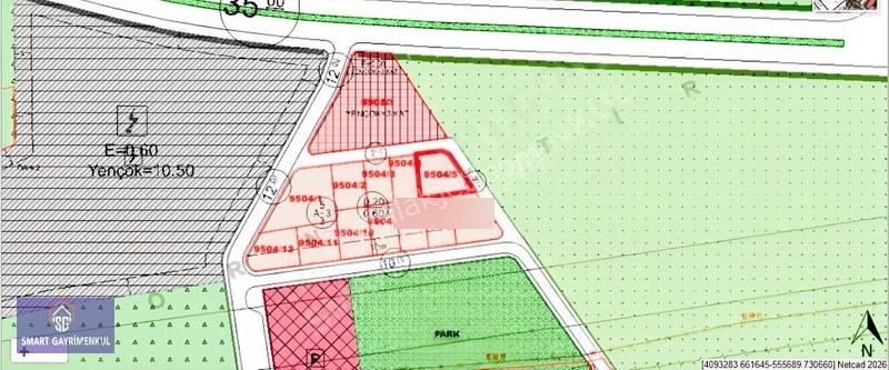 Smart'tan Satılık Yeşilbayır'da 624m² Villa İmarlı Arsa