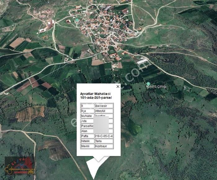 El/ya' Dan Ayvatlar Mah. 7665 M2 Meraya Sıfır Tarla