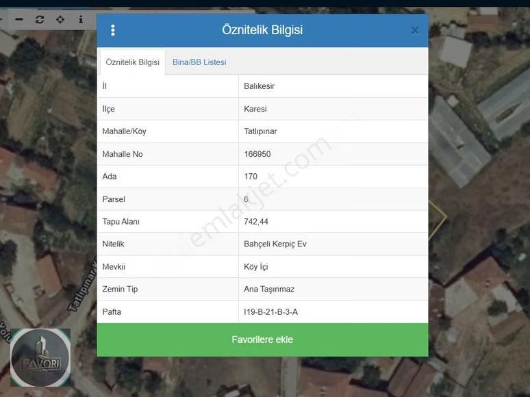 Favori Gayrimenkul'den Tatlıpınar Mahallesinde 742 M² Arsa - Görsel 6
