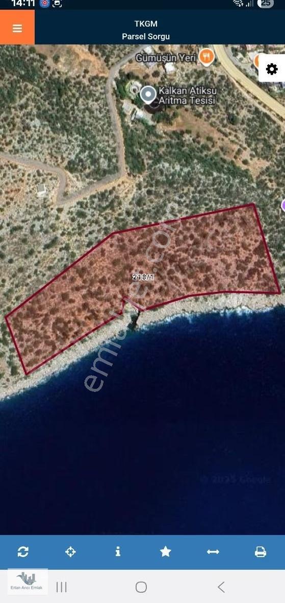 Kaş Bezirgan Da Denize Sıfır Arsa...