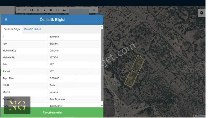 Balıkesir Bigadiç'te 5000m² Yatırımlık Tarla