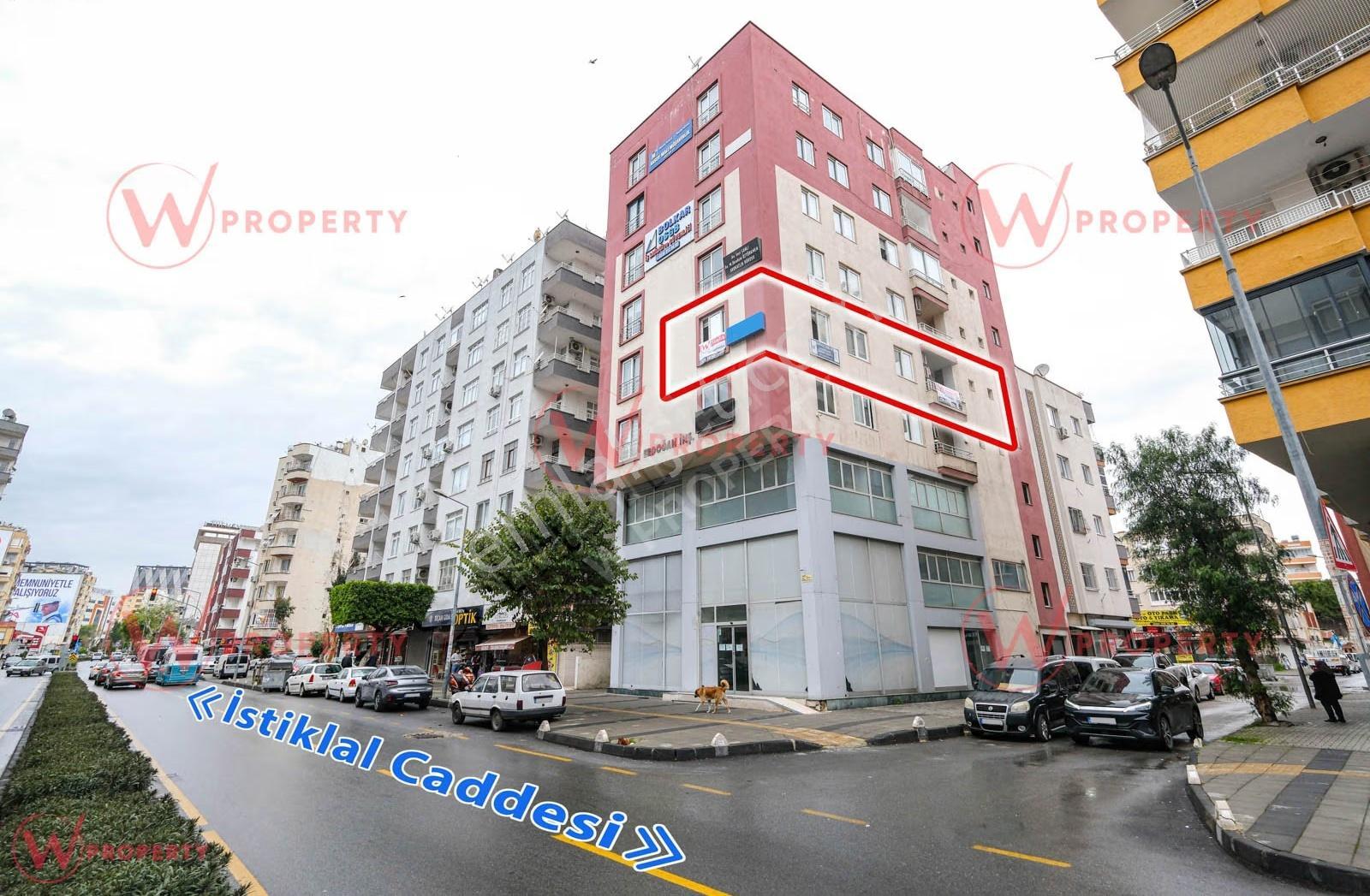W Property Akdeniz İstiklal Cad. Merkezi Konumda Masrafsız 2+1