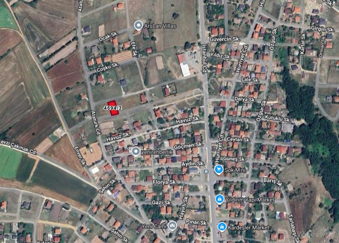 Satılık Villa İmarlı 485 Metre Kare Arsa Çerkezköye 5 Km - Görsel 4