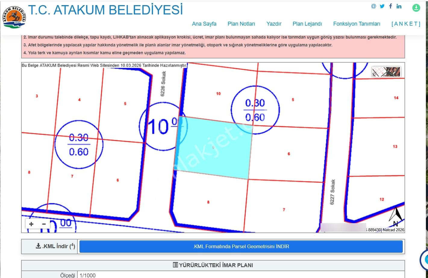 Remax | Deniz Manzaralı | Atakum Çakırlar Yalıda Villa Arsası - Görsel 7