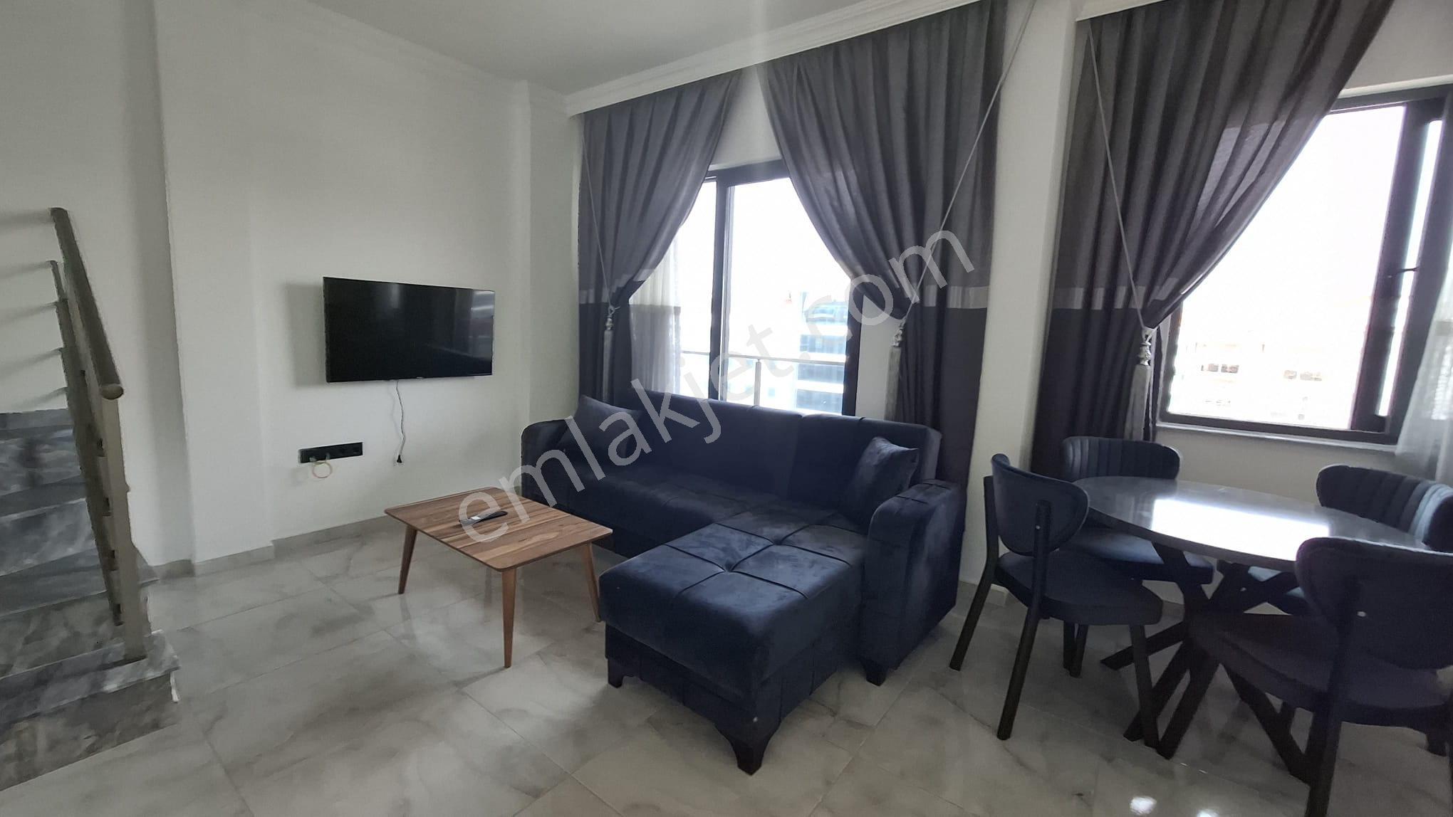 Kestel Mahallesinde 2+1 Yeni Eşyalı Dubleks Kiralık Daire Alanya Antalya