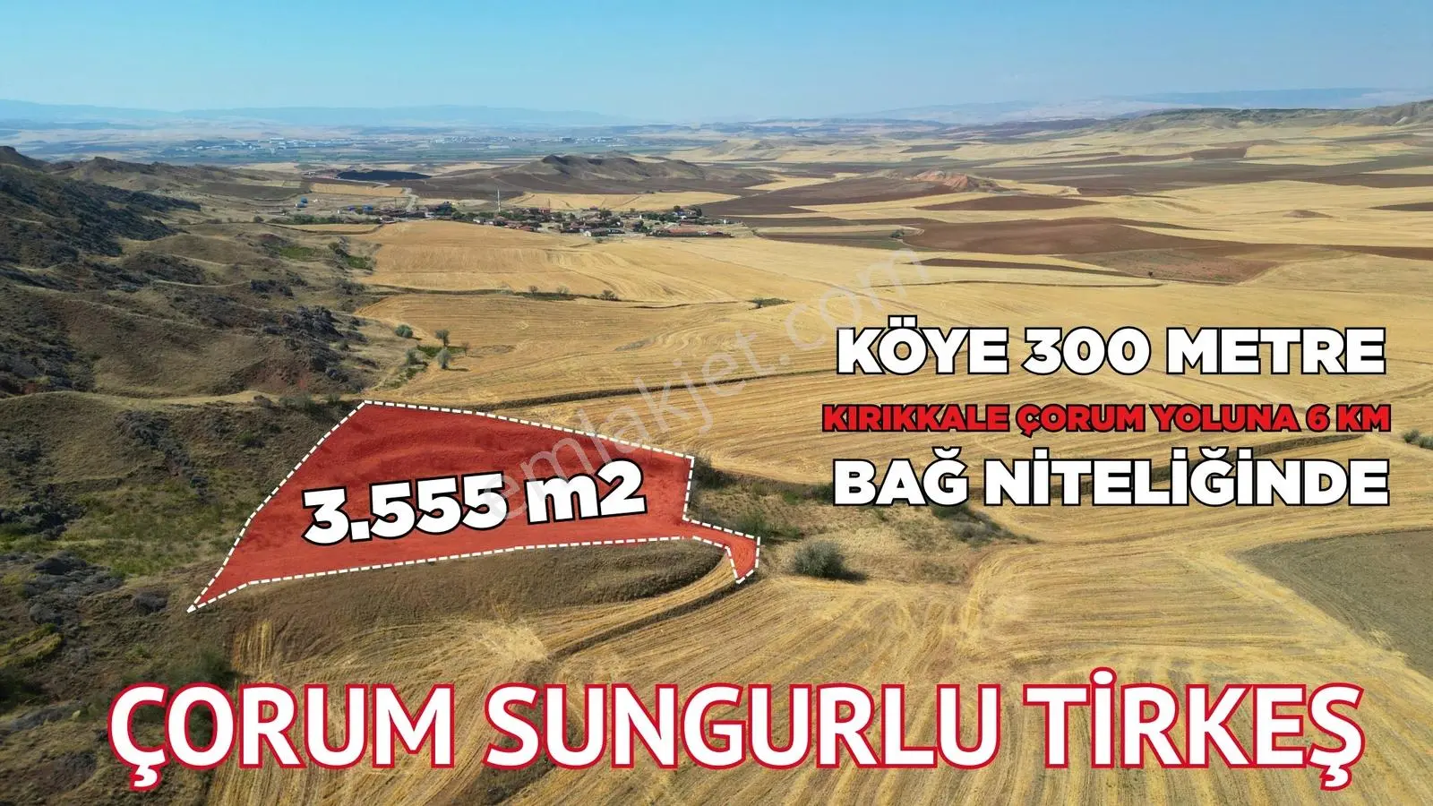 Çorum Sungurlu Tirkeş Köyü 3.555 Bağ Nitelikli - Görsel 3