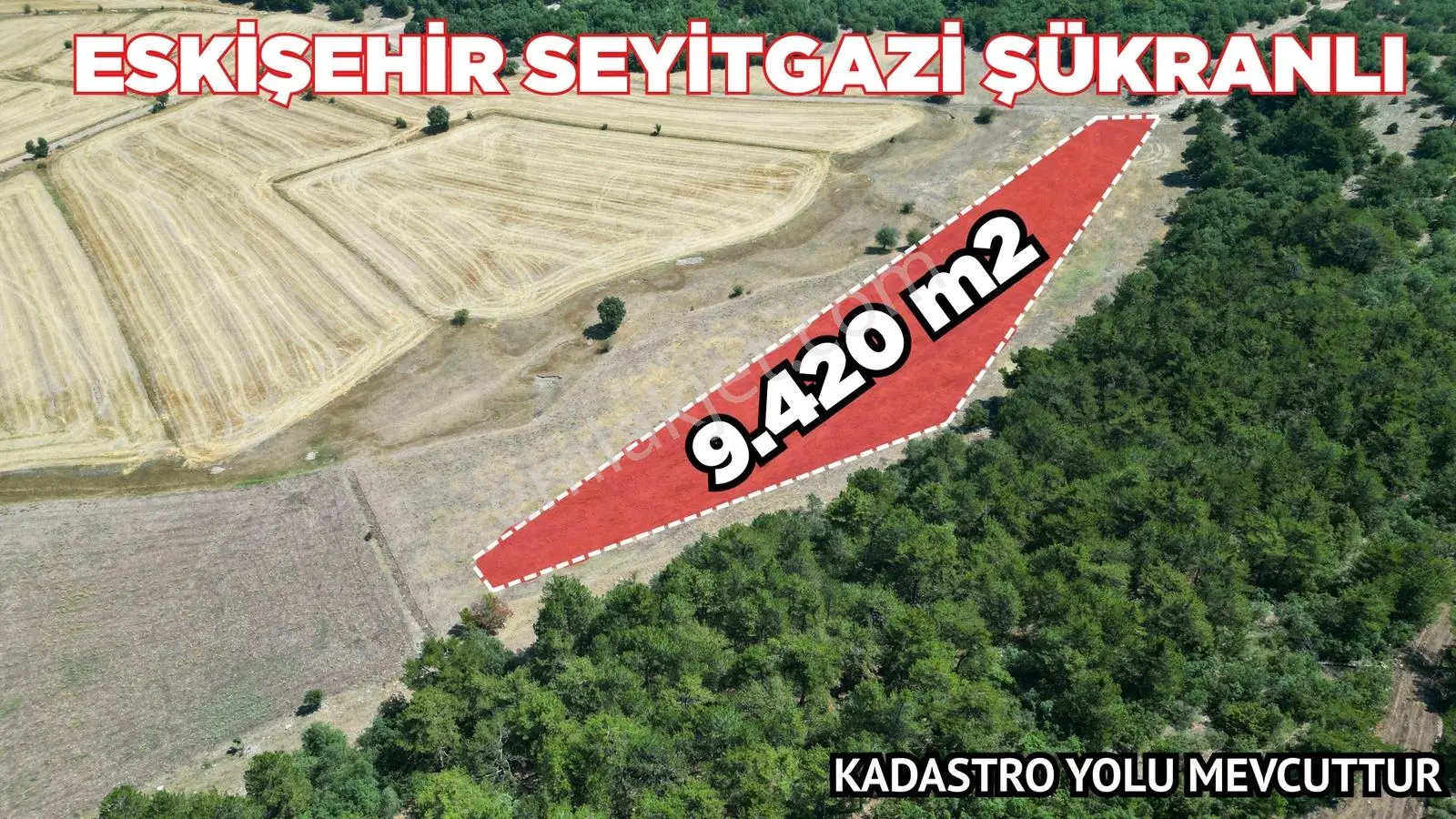 Eskişehir Seyitgazi Şükranlı'da Kadastro Yolu Olan 9.420m2 Tarla - Görsel 11