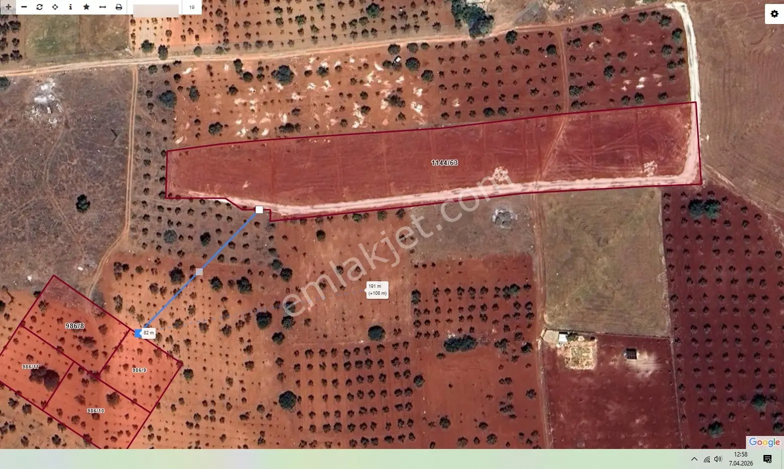 Oğuzeli Körkün'de 890 M2 İmara 80 M2 Satılık Fırsat Arazi - Görsel 8