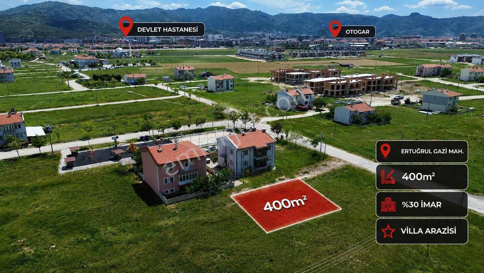 Sağlam Emlaktan Otogar Arkası Ertuğrulgazide Satılık 400lük Arsa