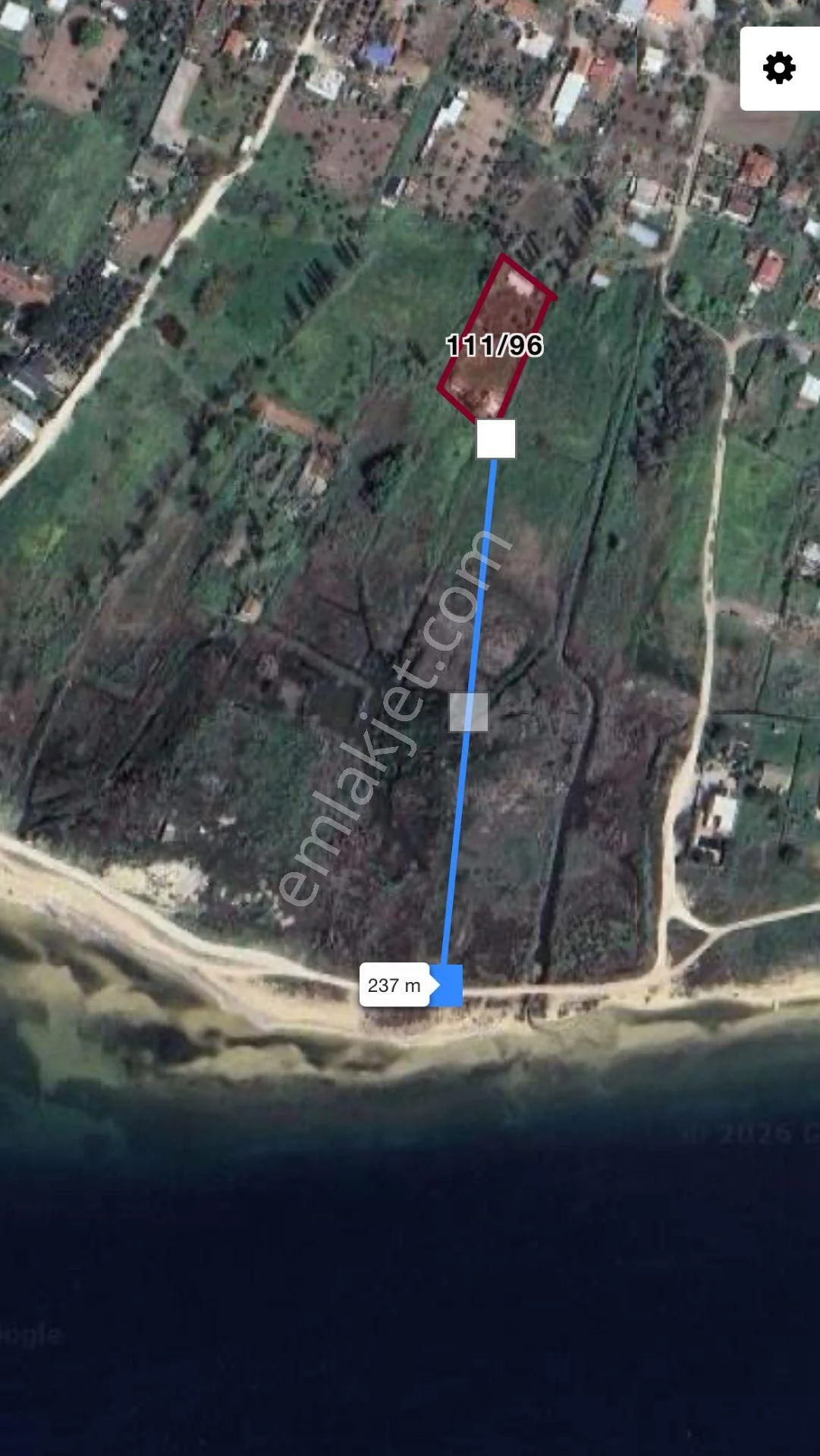 Cihan Emlaktan Satılık Yukarıyapıcıda Denize Yakın 610m2 Hisse