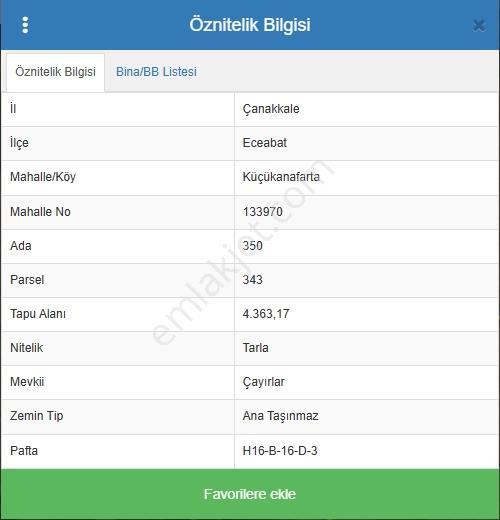 Çanakkale Eceabat Küçükanafartada Yatırımlık 4.363 M² Tarla - Görsel 10