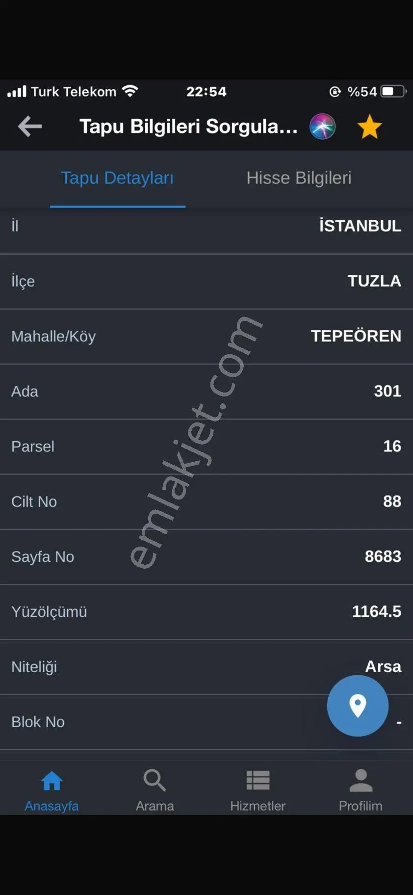 Tuzla Tepeörende Villa İmarlı Müstakil Tapulu Arsa Açıklamaya Bakınız
