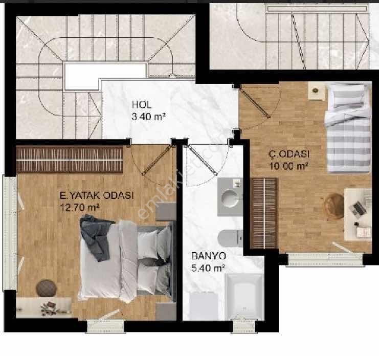 Altınovada Loft Havuz Manzaralı Sıfır 3+1 - Ekim Teslim - Görsel 20