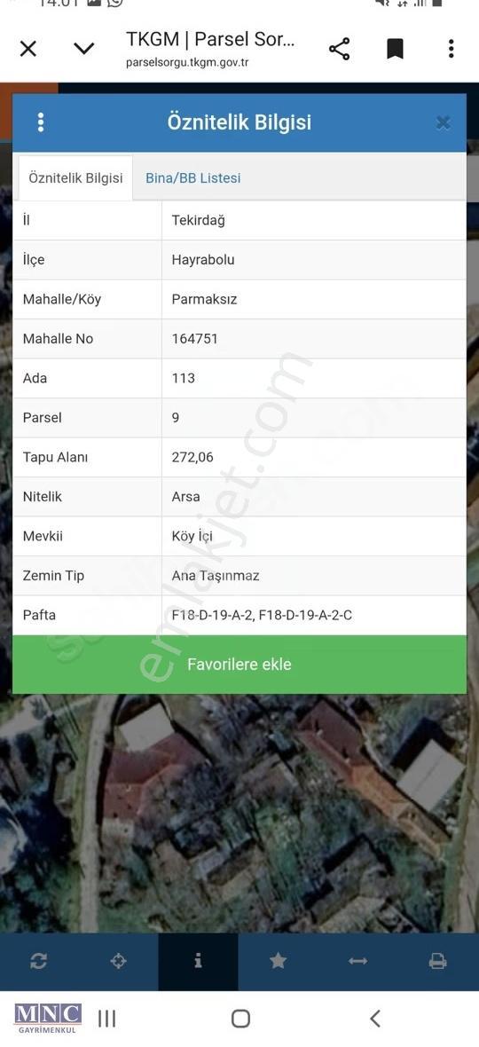 Hayrabolu Parmaksız'da Satılık 554m² 3 Parsel Arsa - Görsel 5